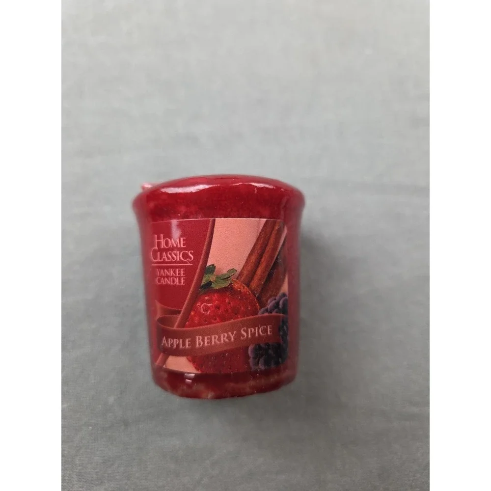 NEW Lot of 8 Yankee Candle APPLE BERRY SPICE 1.75 oz Votive Candles Discontinued